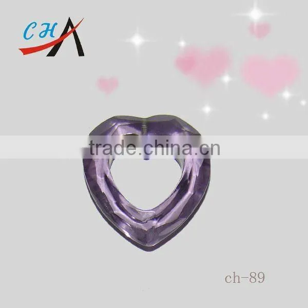Gemtone heart shape Button for Garment/Jeans