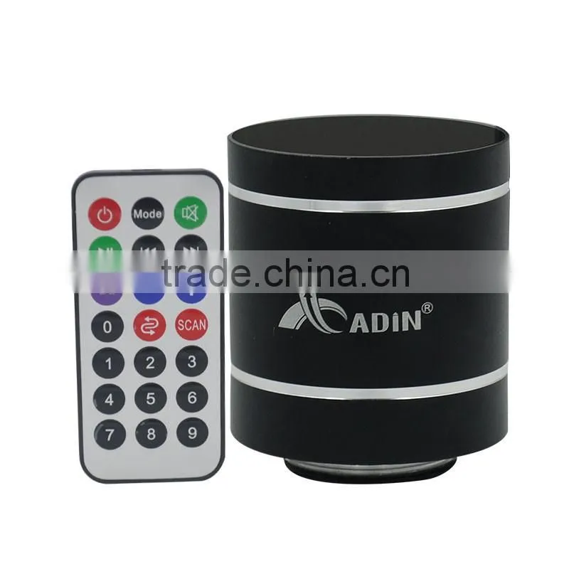 mini aluminum alloy Vibration Speaker with Bluetooth CSR 4.0 and SD card and FM radio
