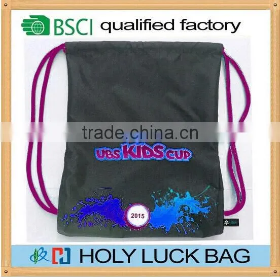 Oxford Drawstring recycled bag backpack wholesale gym rucksack
