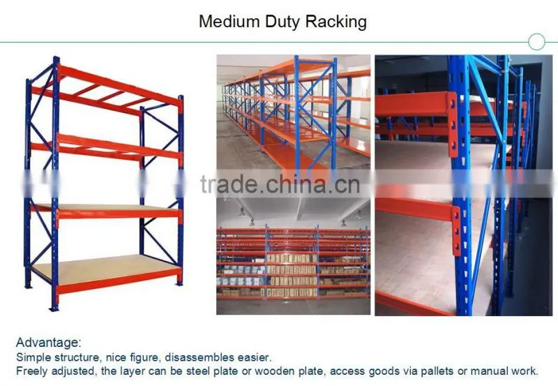 Light duty storage racks