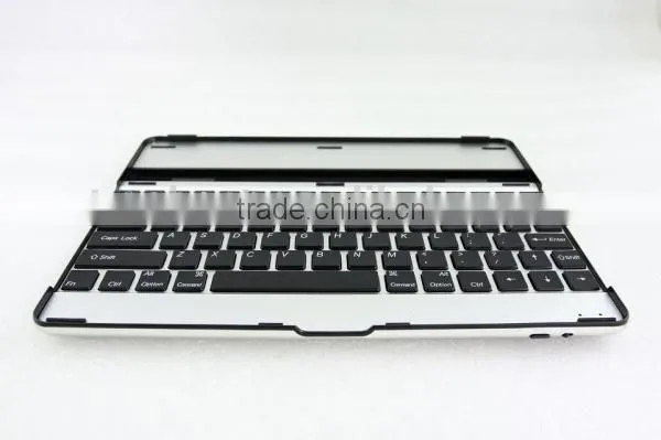 black white Aluminum Bluetooth Wireless Keyboard Case Cover for Apple New iPad 4 3 2+bluetooth wireless keyboard