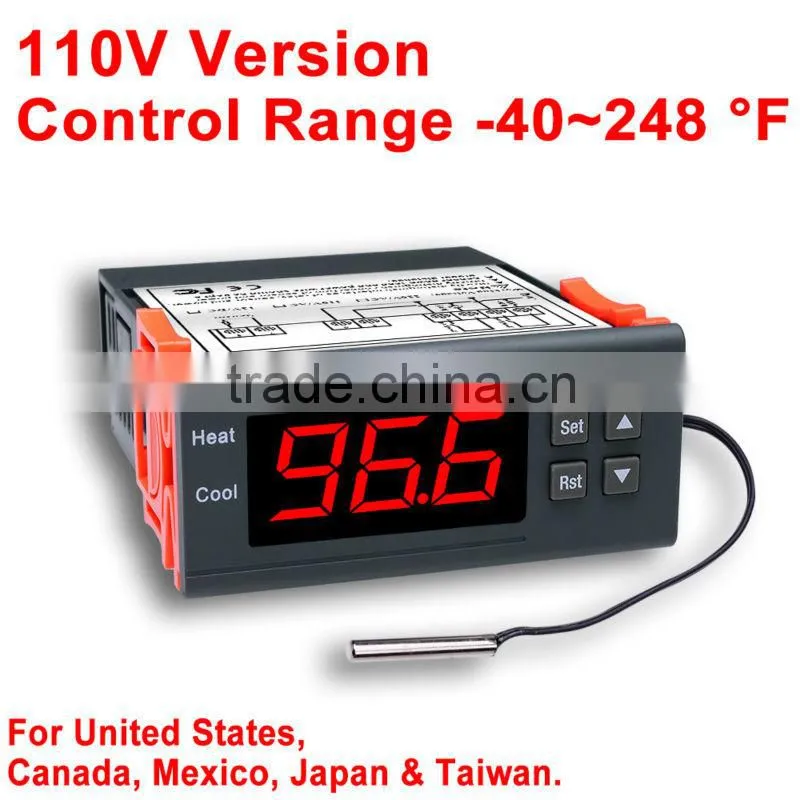 Relay 110V F 220V C Aquarium Digital Temperature Temp Controller Thermostat