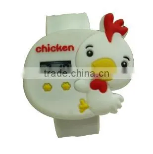 2014 hot selling customized cheap promotion cartoon silicone wrist watches/fashion silicone cartoon watch