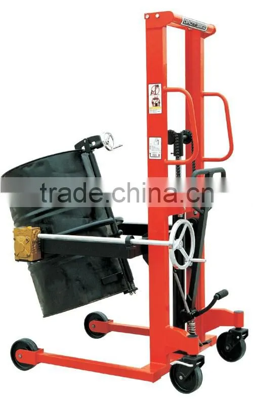 350kg manufacturer price Hydraulic oil drum hand lift stacker