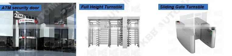 automatic stainless steel frame glass sliding door design