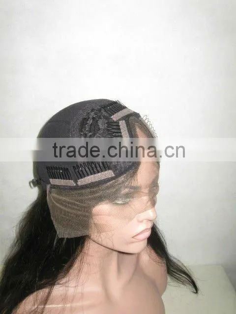 wholesale Hot sell human hair U shaped lace wig,special glueless cap,U part lace front wig