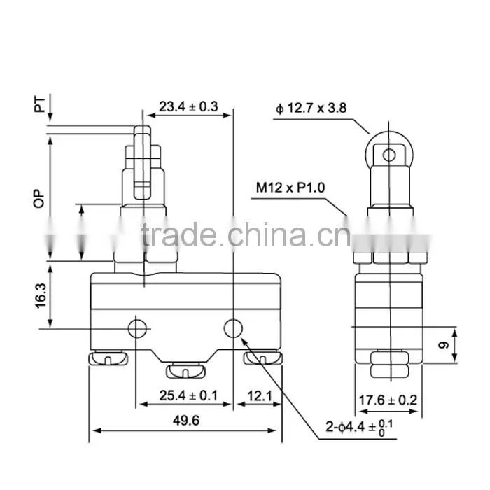 15A 250VAC top cross roller omron micro switch zippy micro switch VM CM TM 1309 Z-15GQ21-B LXW5-11Q2