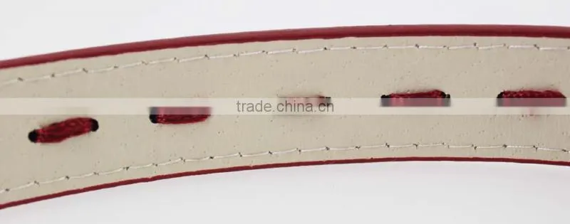 Hot sale Women's Fashion Belt with high quality gold PU leather& Gold Metal Chian for jeans