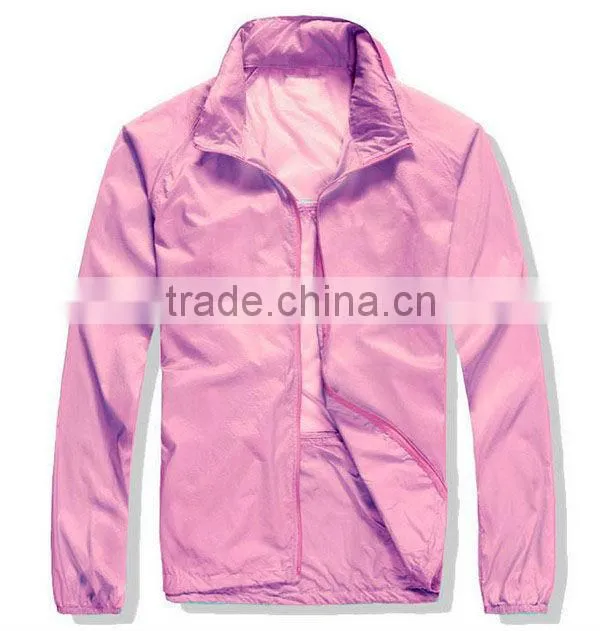 windbreaker jacket 100 polyester with bag