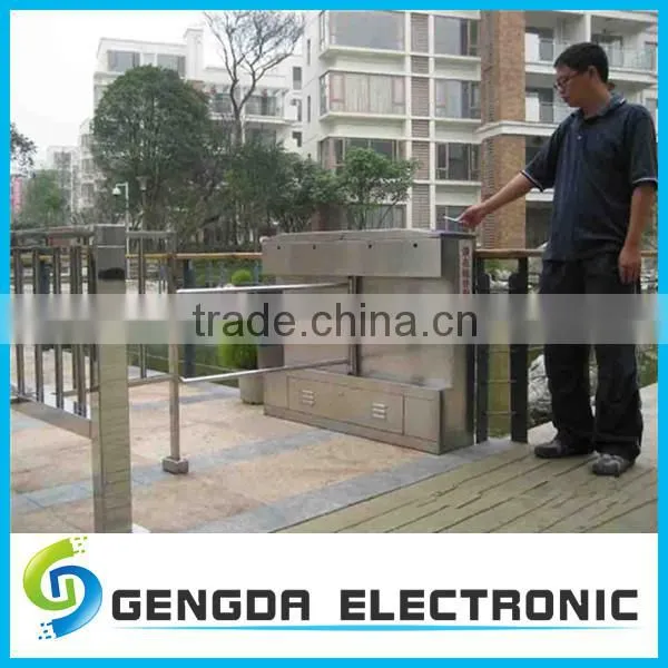 smart pedestrian swing turnstile gate mechanism for residence and department