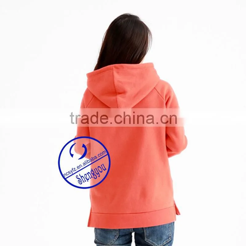 Wholesale combed cotton hoodies&sweatshirts custom print womens sweatshirt