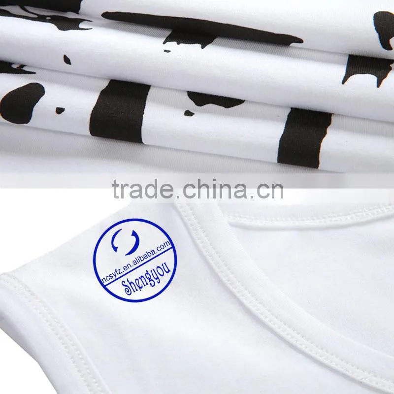 China manufacturer quality custom printed hot sale mens tank top