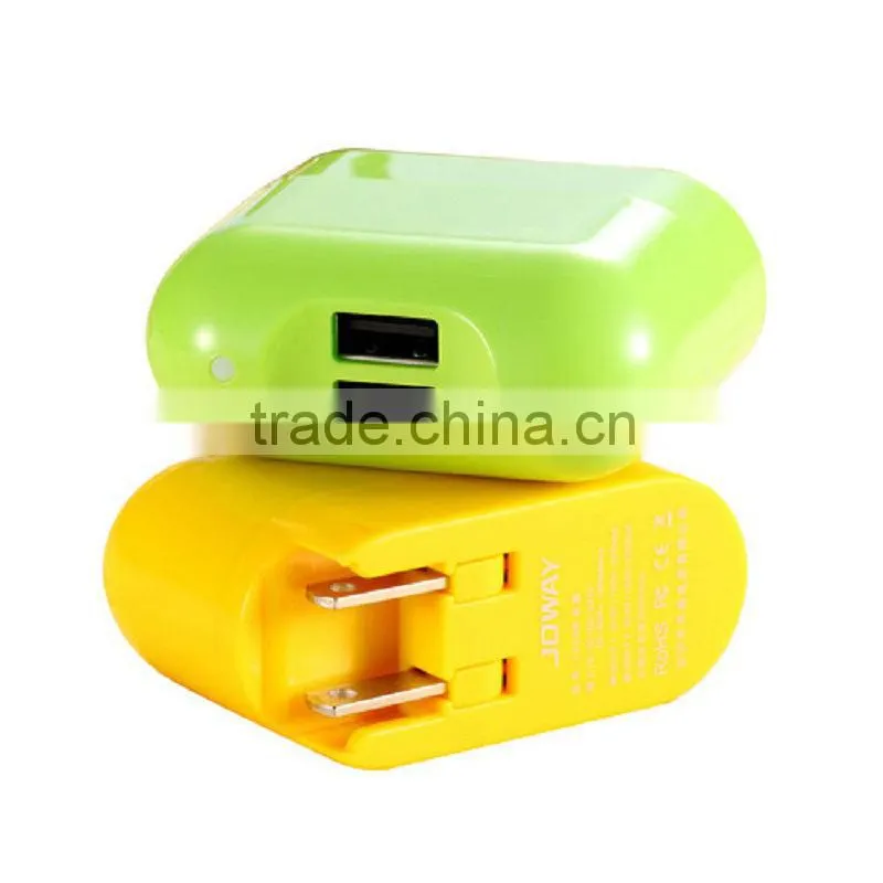2 usb charger for mobile phone with RoHs CE FCC