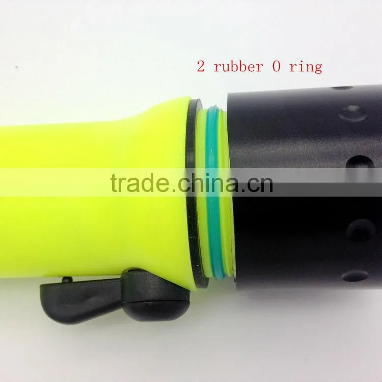 3w waterproof IPX8 diving led flashlight