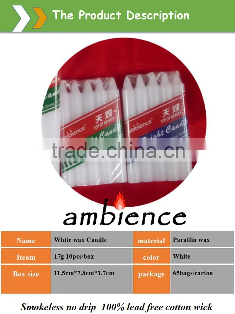 paraffin wax Candle household candle smokeless high quality pillar candle