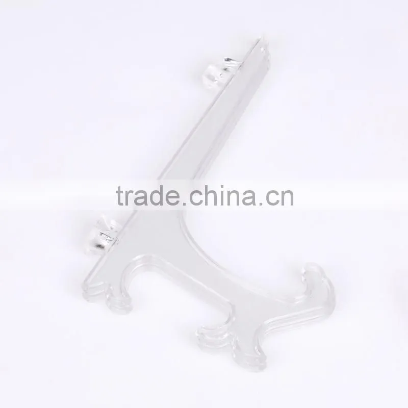 8"plastic plate stand, clear acrylic plate display stand