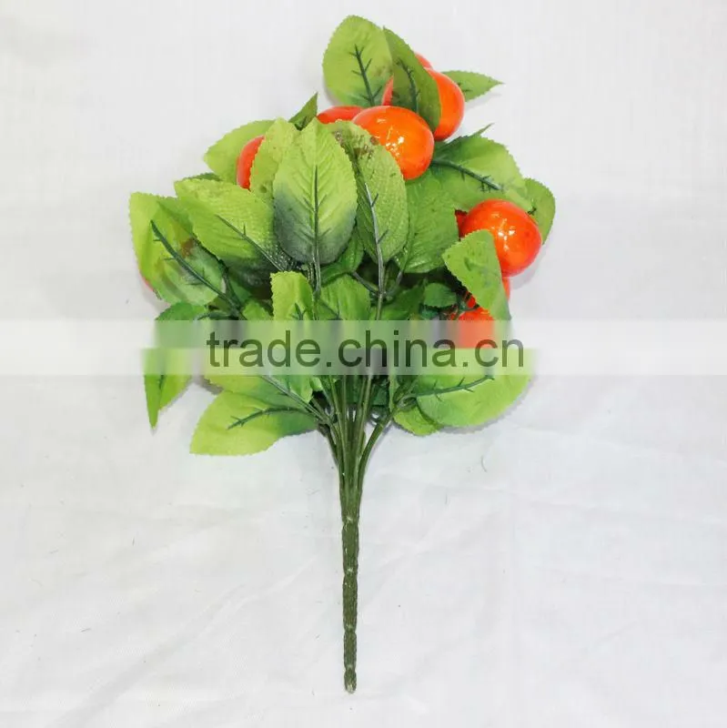 12 heads cheap mini artificial orange fruit plants