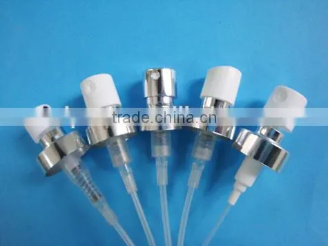 20mm snap on aluminum sprayer, mist sprayer with aluminum cap, aluminum fine mist sprayer