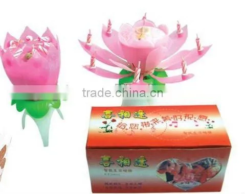 Crazy birthday heart shape floating candle