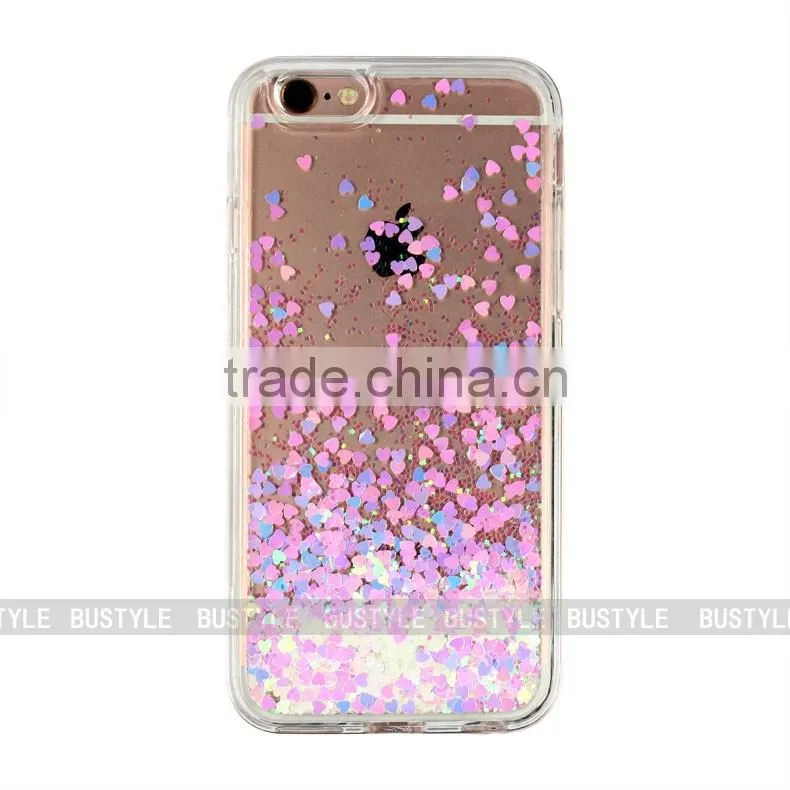3D custom printing colorful liquid stars phone case, bling glitter cover for iphone 5 5s 6 plus for samsung galaxy s6 s7