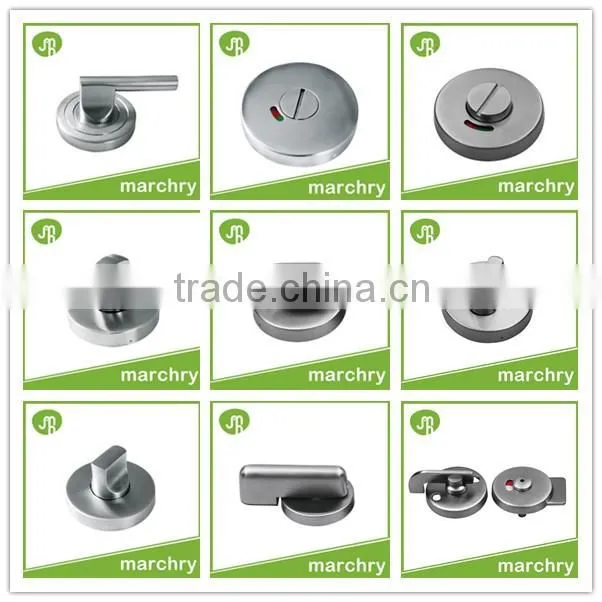 Satin Stainless Steel Toilet Bathroom Thumb Turn Lock Cylinder