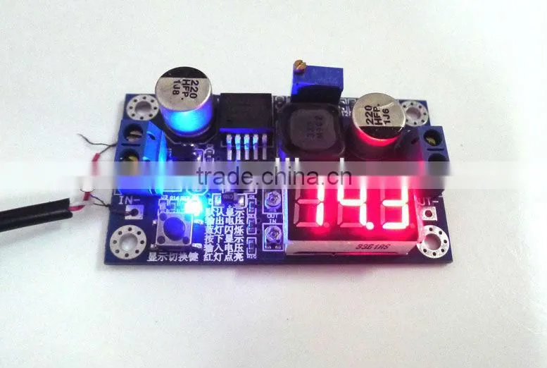 dc to dc step-down converter Voltage Regulator with LED display
