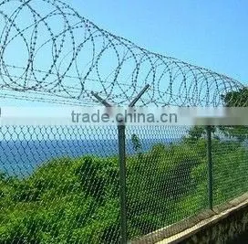 Razor barbed wire coil