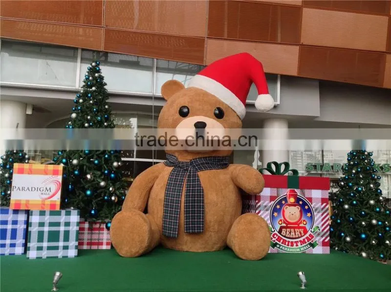 Artificial foam large bear for christmas decoration