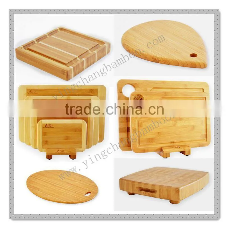 Custom bamboo vegetable cutting board