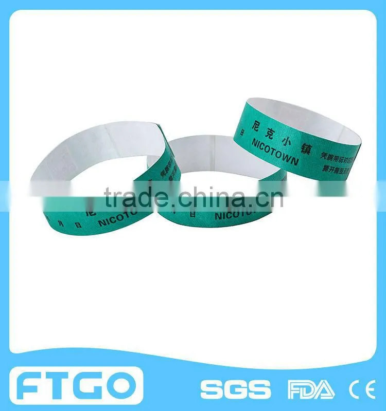 outdoor Tyvek entertainment wristbands