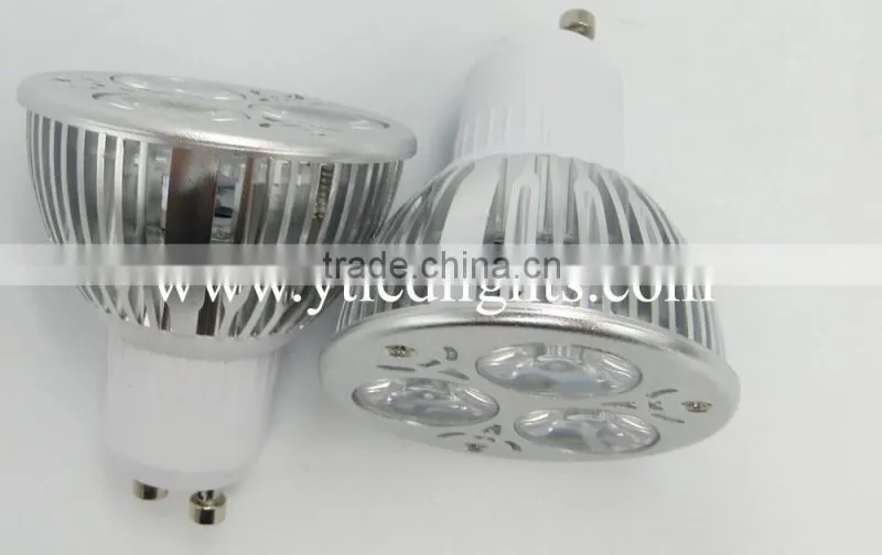 led spotlight gu10 3x1w led spotlight lighting lamp 3w gu10 focusing 85-265v led spotlight housing high quality 3 years warranty