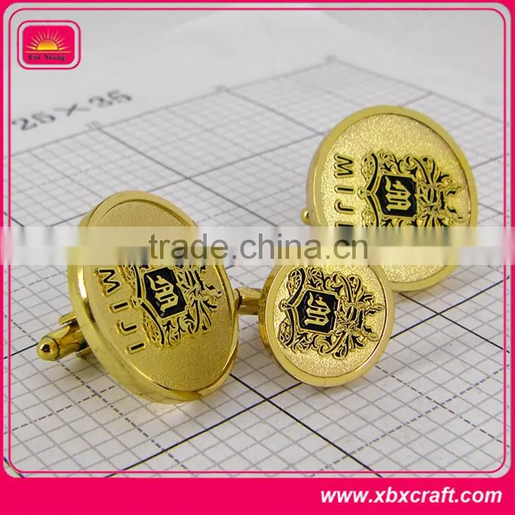 Wholesale gold stainless steel cufflink