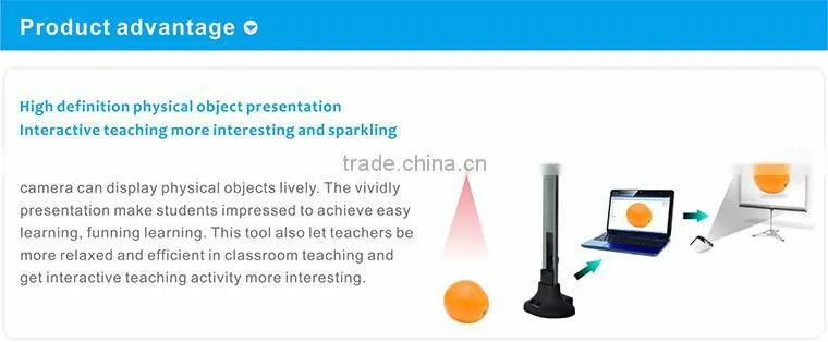 5MP Auto focus document camera portable A4 shooting size