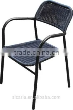 cellular metal PE wicker chair