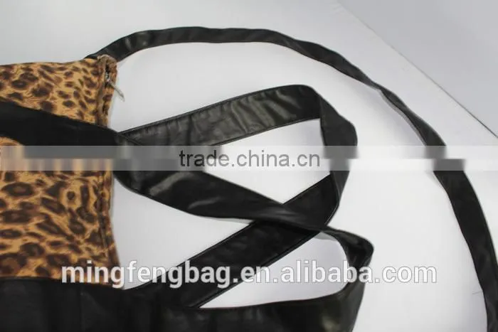 Wholesale Costom High Quality Classic and Fashionable Canvas and PU Women Bag for Lady