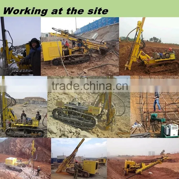 30m Depth Crawler Hydraulic down the hole Drilling Rig DTH drilling