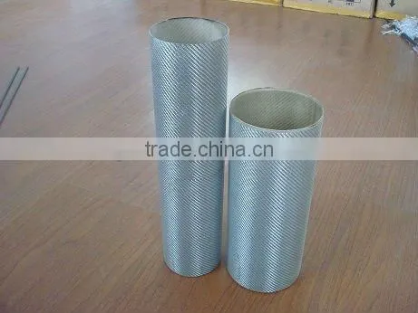 Silver Weaving Surface Fiberglass Tube