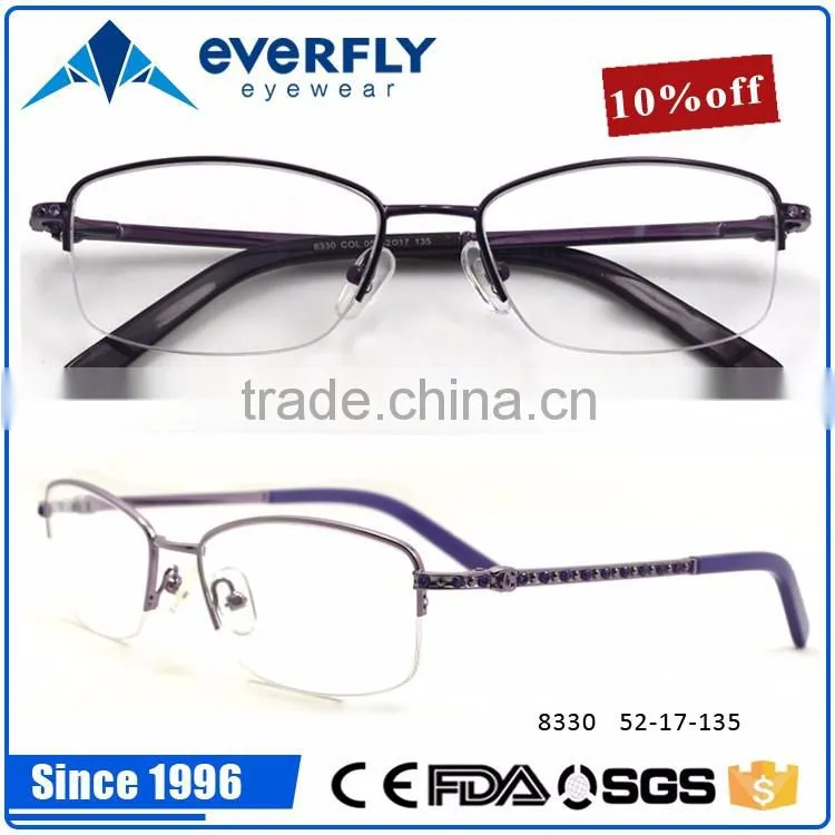 2016 new arrival collection women lady style frames hot selling metal alloy optical spectacle frames for distribution price