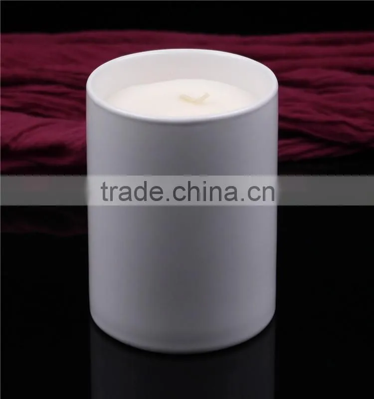 fancy scented candle with artistic printing romantic soy wax candle