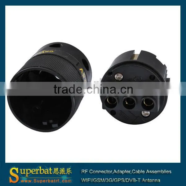 New FP-02EU Gold Plated Schuko EU Mains plug, iec connector