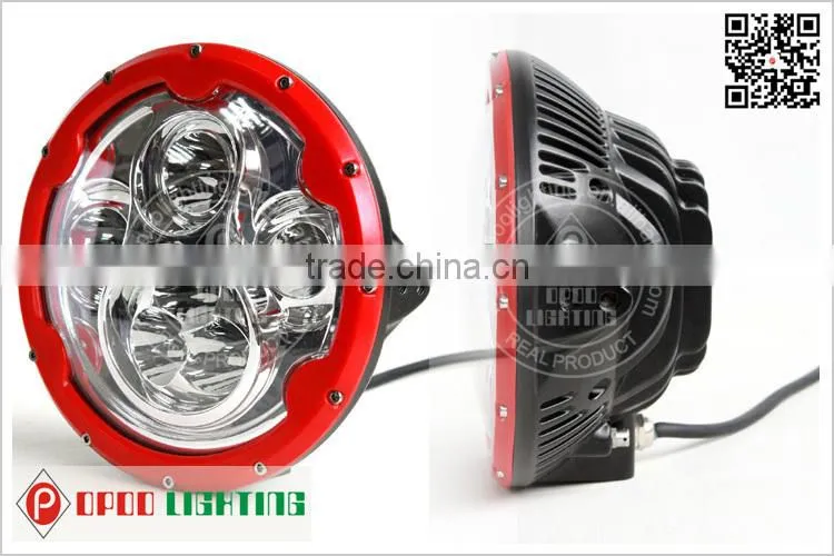 Factory wholesale price 60w round led headlight, 7 inch 12v 24v round led headlight