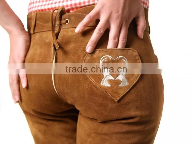 LADIES SHORT LEDER HOSE , Traditional German Shorts / TRACHTEN WEARS
