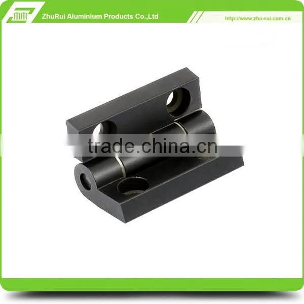 Anodized silver Aluminum glass door window furniture hinges/die casting aluminum furniture hinges