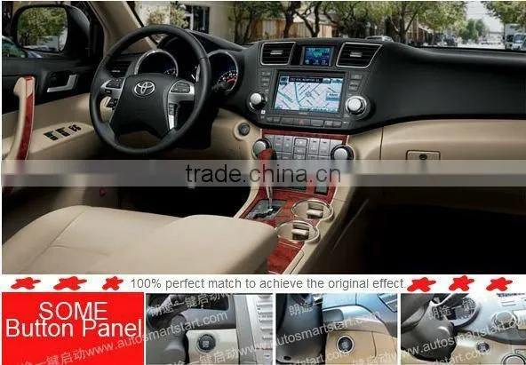 Dedicated Push Button Panel for Car Engine Start Passive Keyless entry system