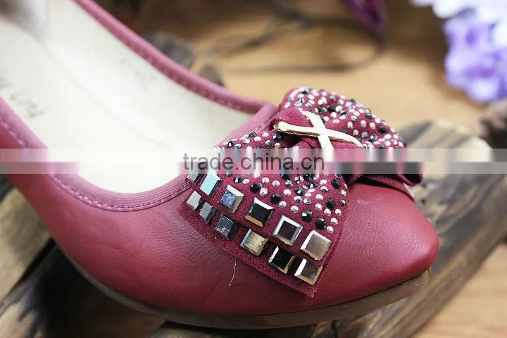 Latest design good quality comfortable dancing women flat shoes