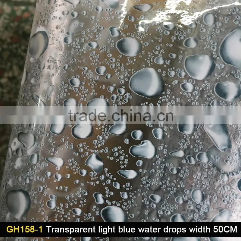 PVA Water Transfer Printing Film Waterdrop Pattern GH158-1 / Hydrograhic Printing Film Width 50cm
