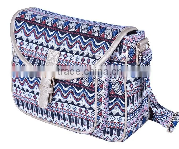 promotional wholesale canvas messenger bag for women