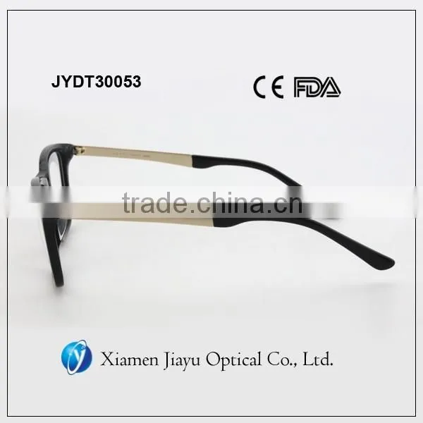 Acetate Front Stainless Temple High Quality Eyeglasses Frame For Men