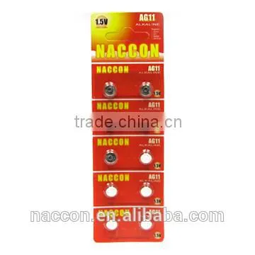 AG11 1.5v .21mAh Alkaline button cell battery qg