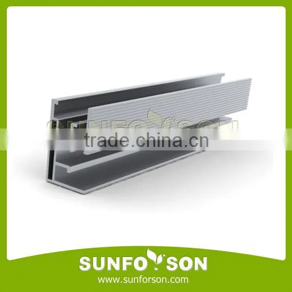 solar aluminum mounting rail for panel mounting system